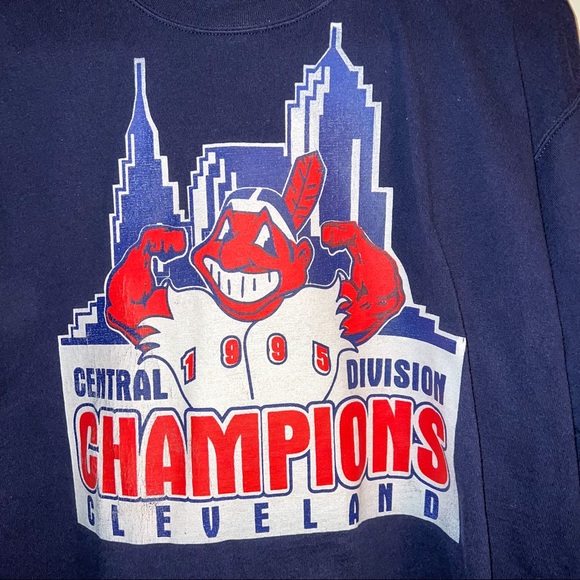 Vintage 1995 Cleveland Indians Long Sleeved Shirt - Picture 2 of 5